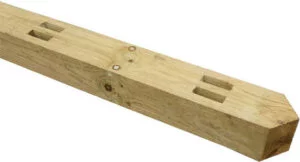 Fence Post (2100 x 100 x 125mm) - Morticed for 2 Rails