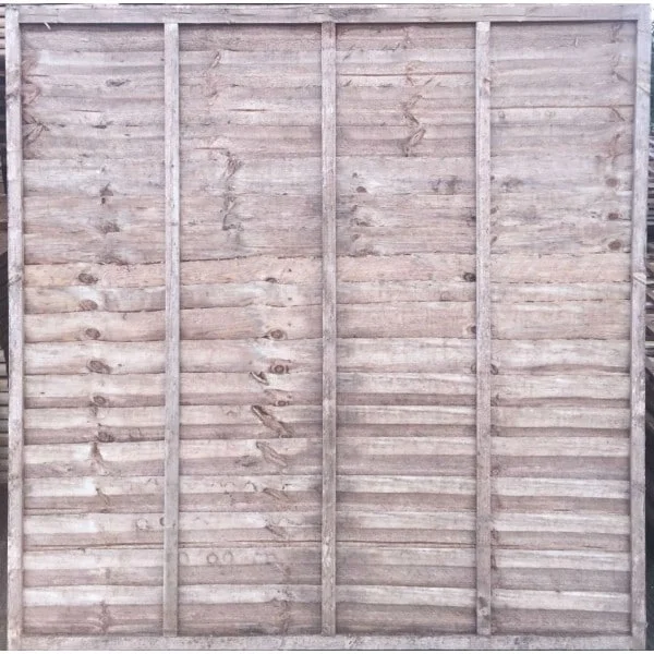 6ft Lap Panel (1830 x 1800mm) - Dip Treated
